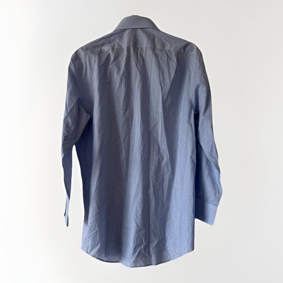 Ralph Lauren Purple Label White and Blue Checks Button Up Shirt Mens 15.5 - Picture 3 of 16